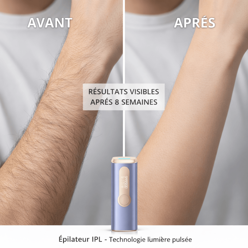 LumiaSkin épilateur laser Épilateur à Lumière Pulsée IPL | Corps & Visage